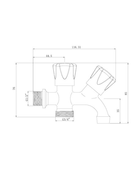 Grifo lavadora doble Basic