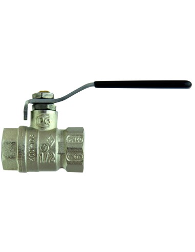 Válvula esfera H-H palanca INOX 1/2" Bugatti-Fontanería-Eurodrill S.L.