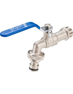 Grifo jardín m/INOX racor rápido 1/2" x 3/4"
