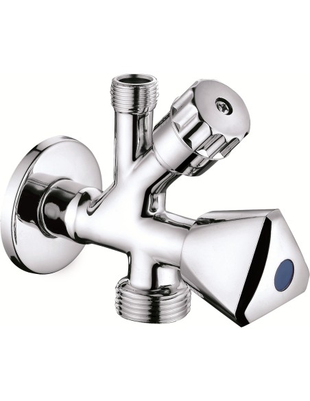 Válvula lavadora-lavabo 1/2" x 3/4" x 3/8"