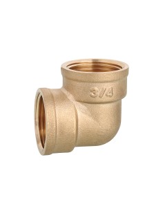 Codo latón H-H