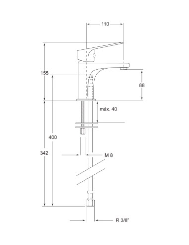 Monomando lavabo Arbo-Grifería-Eurodrill S.L.