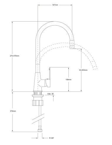 Grifo de fregadero flexible Teo-Grifería-Eurodrill S.L.