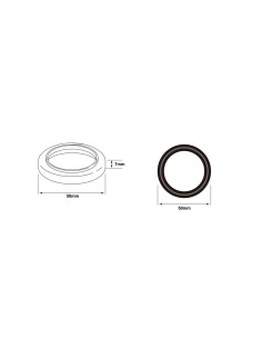 Base ABS 40 mm para monomando 2