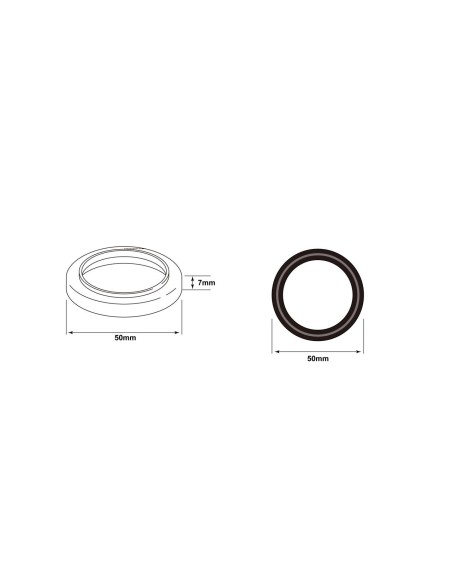 Base ABS 40 mm para monomando