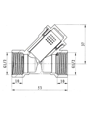Filtro angular 1/2"-Fontanería-Eurodrill S.L.