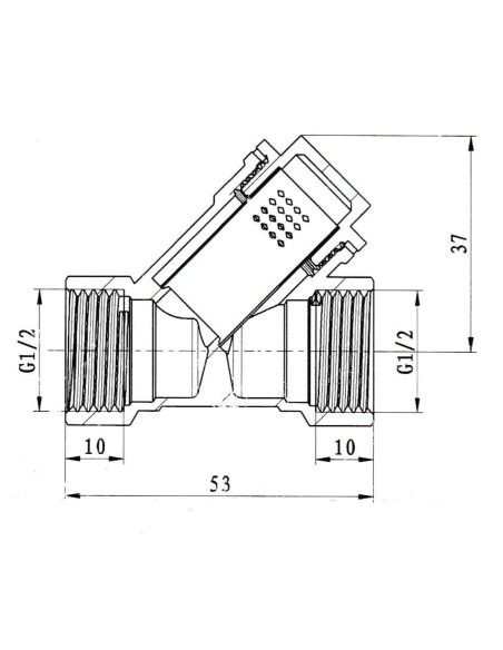 Filtro angular 1/2"