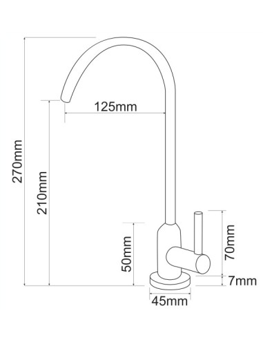Grifo Osmosis 1 agua inox-Grifería-Eurodrill S.L.