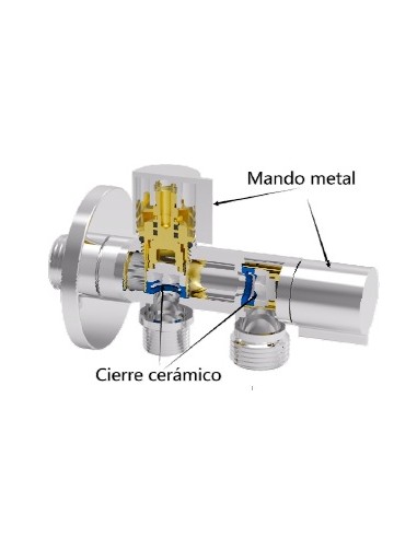 Válvula de escuadra 1/2" 3/8" doble-Fontanería-Eurodrill S.L.