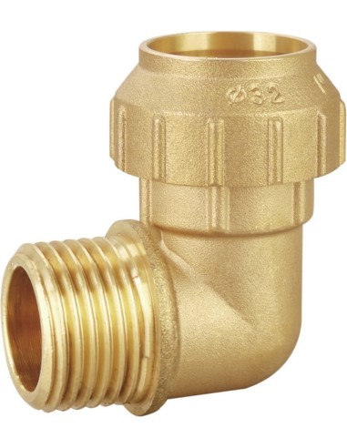 Codo 90º rosca macho latón PE 25 - 3/4"-Fontanería-Eurodrill S.L.