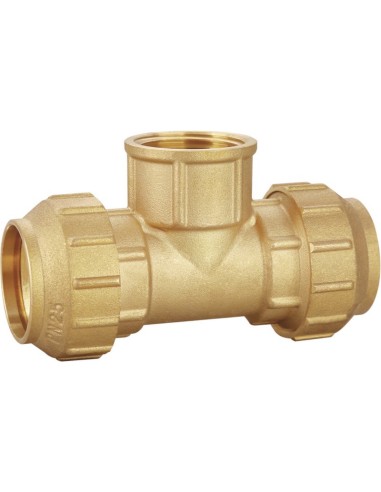 Te rosca hembra latón PE 50 - 1 1/2" - 50-Fontanería-Eurodrill S.L.