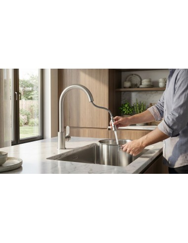 Grifo de fregadero Miño Caño Extraíble-Grifería-Eurodrill S.L.
