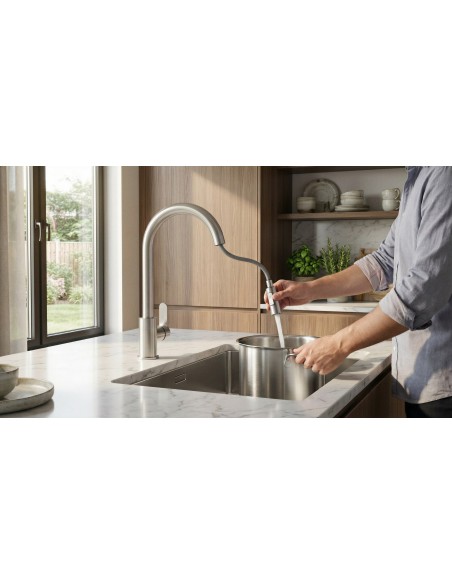 Grifo de fregadero Miño Caño Extraíble