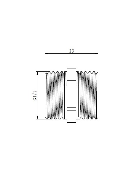 Machón latón 1/2" compacto
