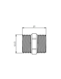 Machón latón 1/2" 2