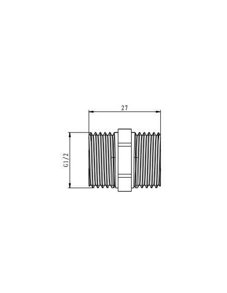 Machón latón 1/2"